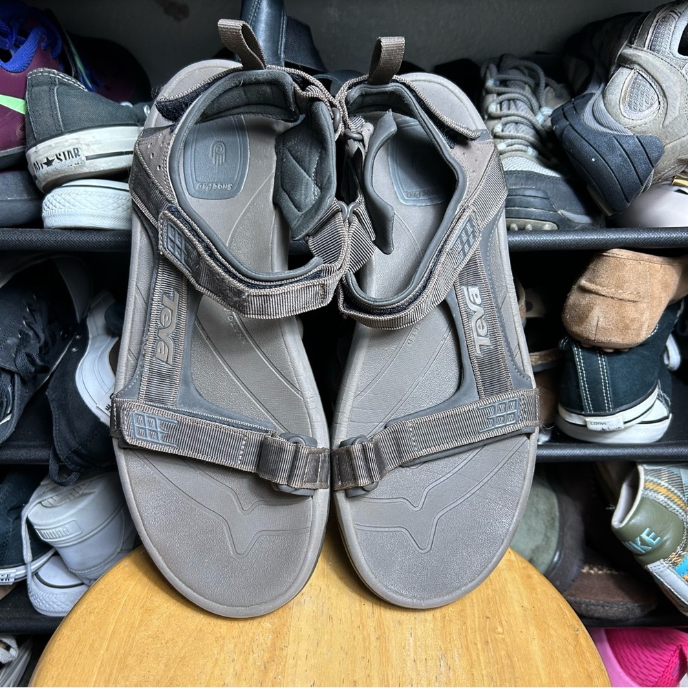 Teva minam brown strappy sandals - Picture 6 of 8